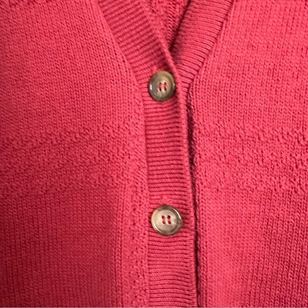 Vintage Y2K Jantzen Men's Large Gandpa Cable Knit Cardigan Sweater USA Academia - Picture 3 of 7